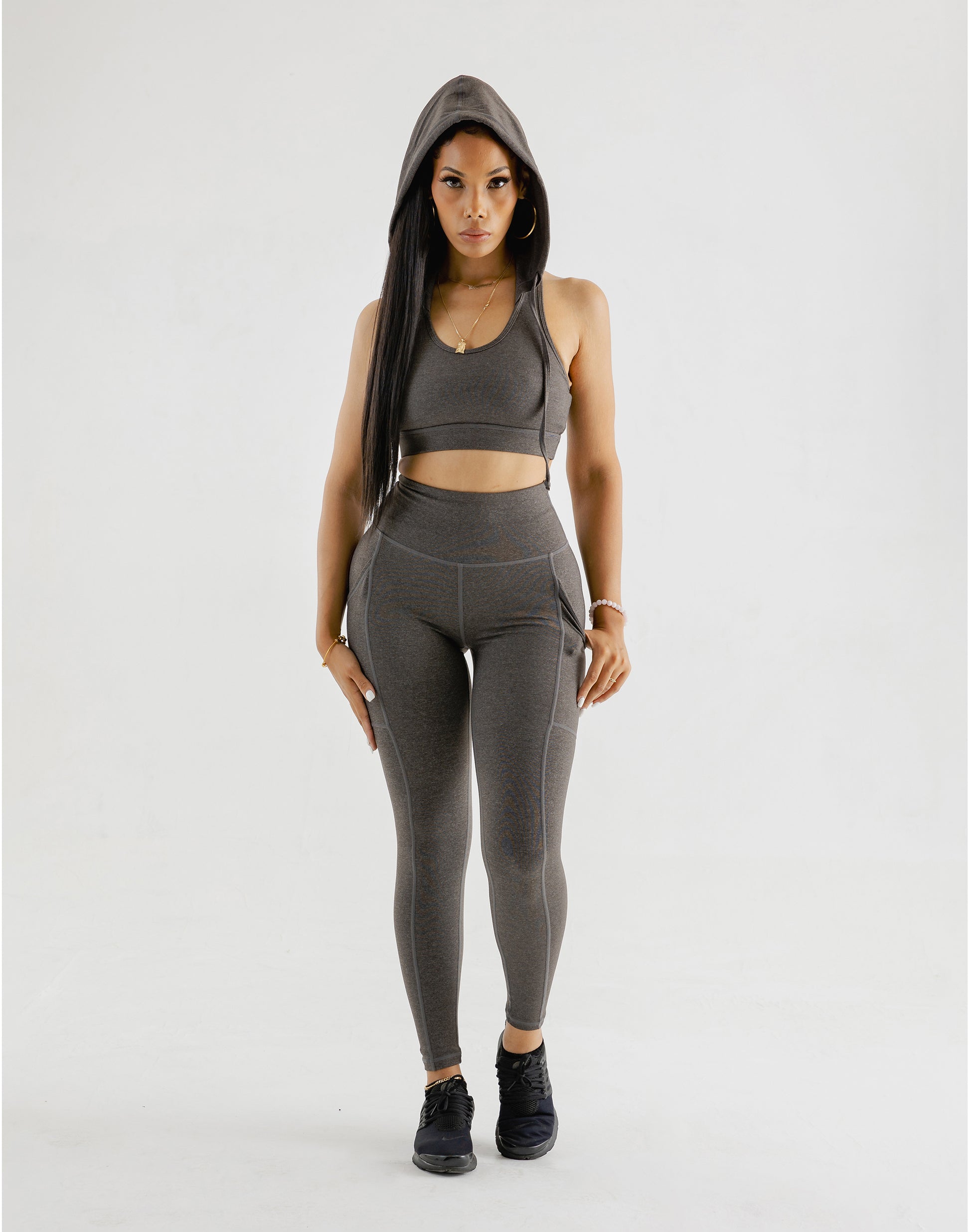Hoodie Sports Bra - 2one2 Apparel